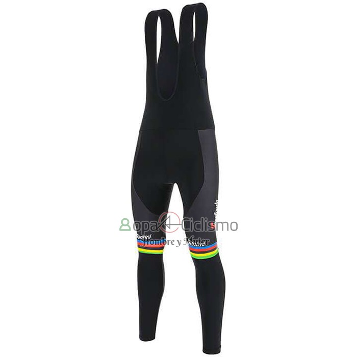 Uci Mondo Campione Trek Segafrojoo Ropa Ciclismo Culotte Largo 2020 Hombre Mangas Largas Negro